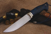 Нож "Тайга" Bohler N690, рукоять синяя карельская береза.